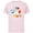 Soft Pink, variant on Disney Donald and Daisy Sweethearts Valentine’s Day - Short Sleeve Cotton T-Shirt for Adults - Customized-Black