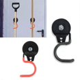 thumbnail image 4 of 2 Pack Non-Slip Garage Storage Hooks Heavy Duty Strong Iron Magnetic Broom Mop Tool Holder Garden Hoe Holder, 4 of 5