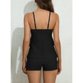 thumbnail image 3 of Charmo Flowy Ruffled Tankini Swimsuit for Womens Tummy Control Two Piece Bath Suit with Boyshorts, 3 of 3