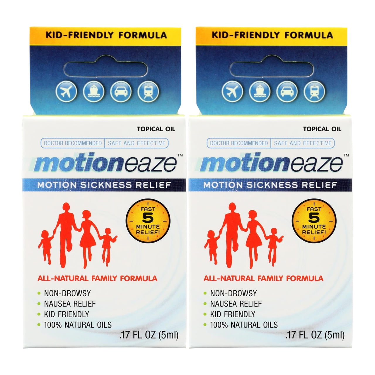 Motioneaze Natural Motion Sickness Relief 5ml ( 4 Pack )