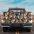 thumbnail image 2 of Lotusprinthandmade A Bunch Of German Shepherd For Lovers Graphic Decal Tailgate Wrap 2 Sizes (24"x58"), 2 of 5