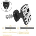 thumbnail image 2 of 4 Pcs Cabinet Handle Drawer Pulls Fox Knobs with Screws Square Furniture Office Cabinet Knob Decoration, 2 of 5