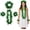 Tropical Fern Leaf Lei, variant on PMU Luau Tropical Fern Leaf Lei 1 Set (4pcs) Green Wearable (Head, 2 Wrists and Necklace) Party Costume