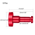 thumbnail image 2 of 5Pcs, gancho de pared montado de 1.69" gancho para albornoces, colgador de toallas individual de aleación de aluminio rojo, 2 of 4