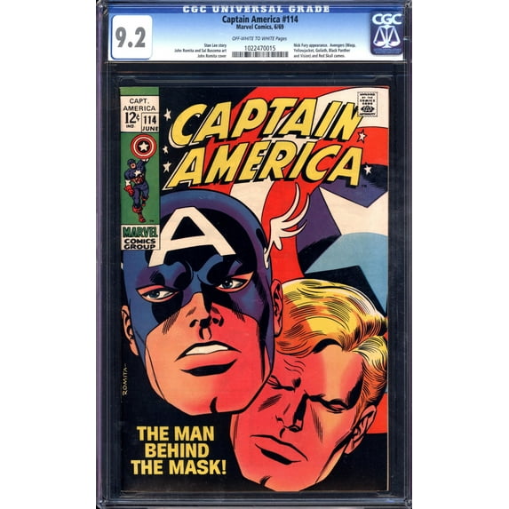 Captain America #114 - CGC 9.2 Comic Book