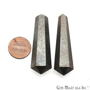 Pyrite Terminated Healing Gemstone 54x16mm Pencil Point Wand