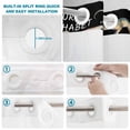 thumbnail image 4 of No Hook Shower Curtain, Black Dinosaur Shower Curtains for Bathroom with See Through Top Window, Vintage Letters Farm Animals Waterproof & Washable Bath Curtain Narrow 54"x78", 4 of 9
