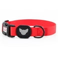 thumbnail image 3 of Glow in the Dark Waterproof 5/8" Wide Dog Collar - Red XS for Cats & Small Dogs, from Toy Doggie Brand - Adventure Proof Collection, 3 of 15