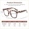 thumbnail image 4 of Gafas de bloqueo de luz azul Madison Avenue de gran tamaño, grises, 4 of 7