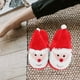 thumbnail image 4 of GOOHOCHY Pantuflas navideñas de Papá Noel de algodón, cálidas y antideslizantes, para adultos y niños, para el hogar y las vacaciones., 4 of 8