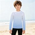 thumbnail image 2 of YAYUBA Girls Long Sleeve Swimsuit Upf 50+ Sun Protection Rash Guard Swim Shirt Quick Dry Youth Water Shirts for Beach Pool, 2 of 6