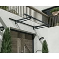 thumbnail image 2 of Palram - Canopia Bremen 5' x 3' Gray and Clear Stationary Door Awning with UV Resistant, 2 of 8