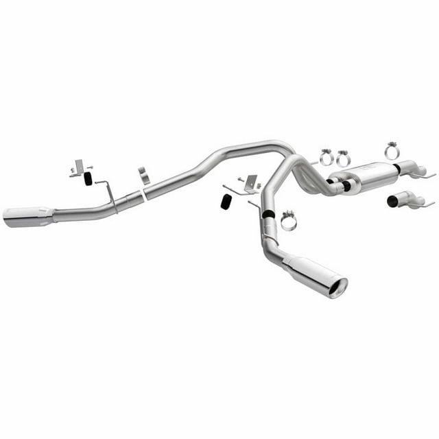 Fits 2015-2023 Ford F-150 Magnaflow Performance Exhaust System Kit 19564 Street Series Cat Back System; Stainless Steel; With Muffler; 3 Inch Pipe Diameter; Single Exhaust With Dual Exit