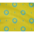 thumbnail image 3 of oneOone Tissu Flex Coton Jaune Style Ikat Rayé Matériel de Robe Tissu Imprimé Tissu au Mètre 40 Pouces de Large, 3 of 3