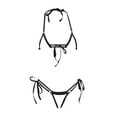 thumbnail image 7 of Lovzfmll Women's Trikini Set, Sheer Mesh Triangle Top and String Bottoms, Bathing Suit for Beach and Pool Parties, 7 of 7