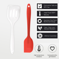 thumbnail image 3 of Juego de mini utensilios de cocina de 2 piezas: utensilios de cocina de silicona con espátulas, 3 of 5