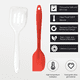 thumbnail image 3 of Juego de mini utensilios de cocina de 2 piezas: utensilios de cocina de silicona con espátulas, 3 of 5