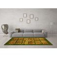 thumbnail image 3 of Ahgly Company Indoor Round Abstract Yellow Modern Area Rugs, 8' Round, 3 of 4