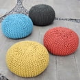 thumbnail image 5 of Christopher Knight Home Moro Cotton-knit Fabric Ottoman Pouf by, 5 of 5