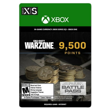 Call of Duty: Warzone - 9500 Points, Activision, Xbox One, Xbox Series X,S, [Digital Download]