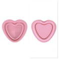 thumbnail image 4 of Unique Bargains 1 Pc Foldable Heart-shaped Makeup Sponge Brush Cleaner Pink, 4 of 5