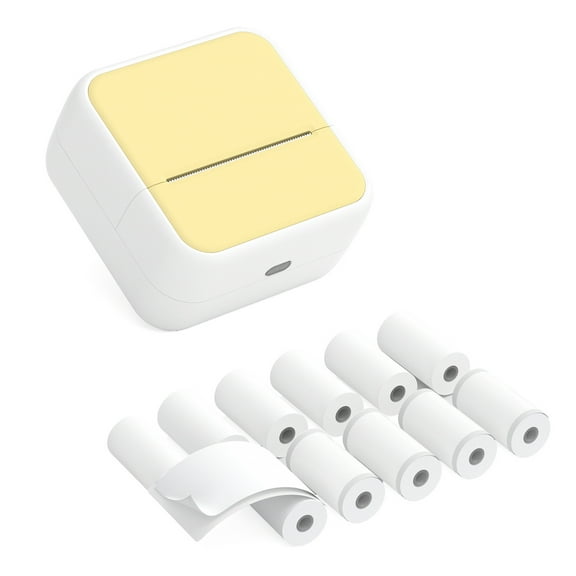Printer Mini Pocket Printer Portable Thermal  Photo Printing Label Maker Machine BT Wireless Connect Compatible With  / IOS APP Support Receipt Label Memo Sticker