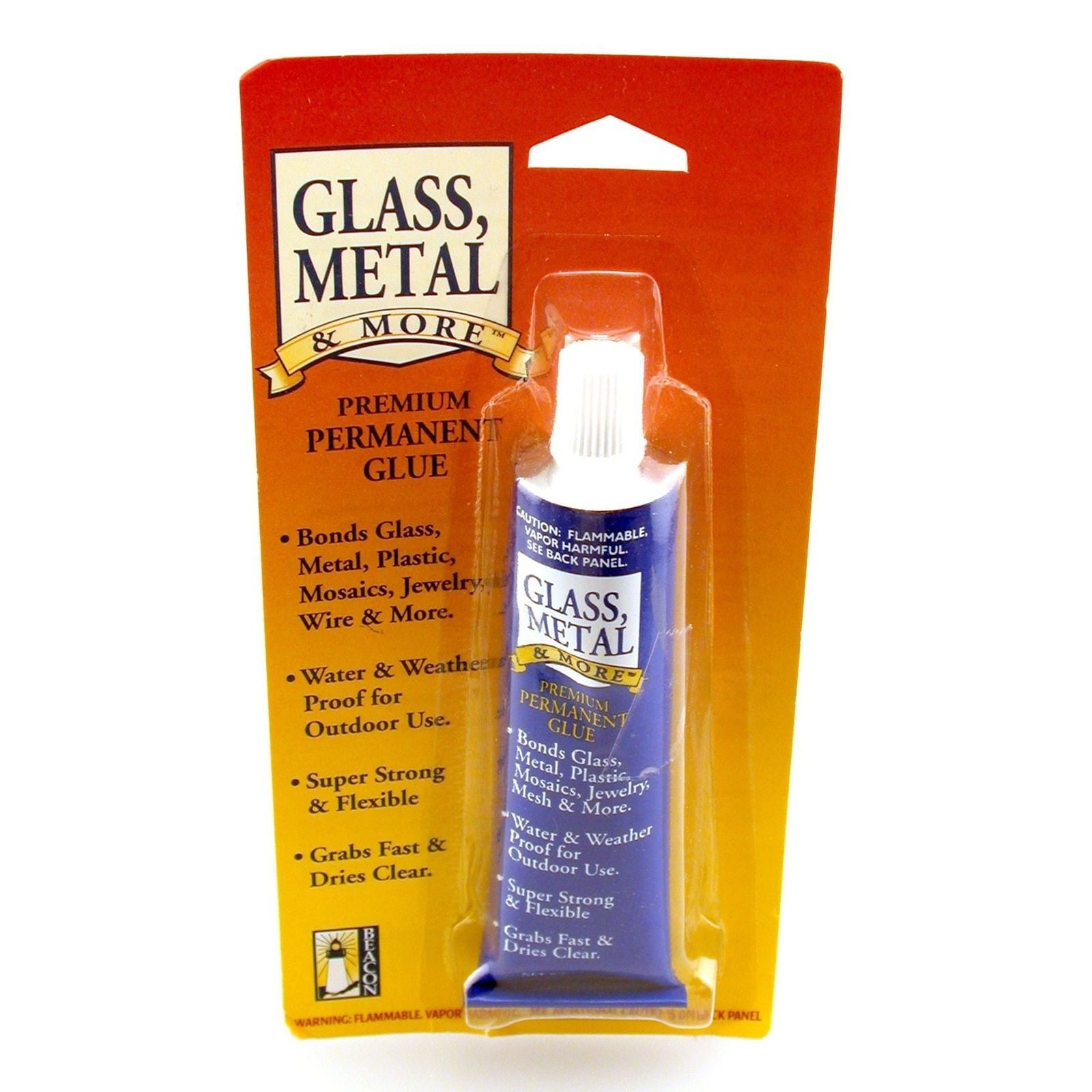 Beacon Glass, Metal And More Premium Permanent Glue 2 Oz. [Pack Of 3] (3PK-GM15C)
