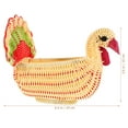 thumbnail image 2 of BESTYASH Cesta Para Y Con Tejido De Ratán Imitación Y Forma Festiva De Pavo, 2 of 6