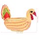 thumbnail image 2 of BESTYASH Cesta Para Y Con Tejido De Ratán Imitación Y Forma Festiva De Pavo, 2 of 6