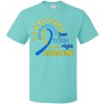 thumbnail image 3 of Inktastic Just Down Right Awesome Down Syndrome Awareness Ribbon T-Shirt, 3 of 5