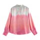 thumbnail image 3 of HH TRAF Camisas degradadas para mujer, cuello vuelto, manga larga, botonadura sencilla, blusa de verano para mujer, moda en 2 colores, 3 of 4