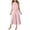 Pink, variant on BYHONG Casual Outfits for Women Sleeveless Tank O Neck Top Short Button Top Wide Leg Pants Pocket Two Piece Suit Purple S