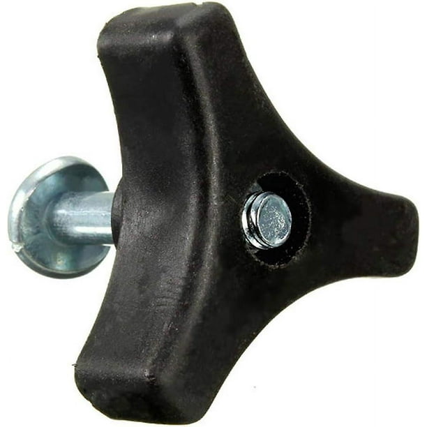 2 piezas de mango triangular para cortadora de césped, tornillo, tuerca, perno, herramienta de jardín, piezas de repuesto, accesorios para cortadora de césped/máquina de césped Honda (negro)