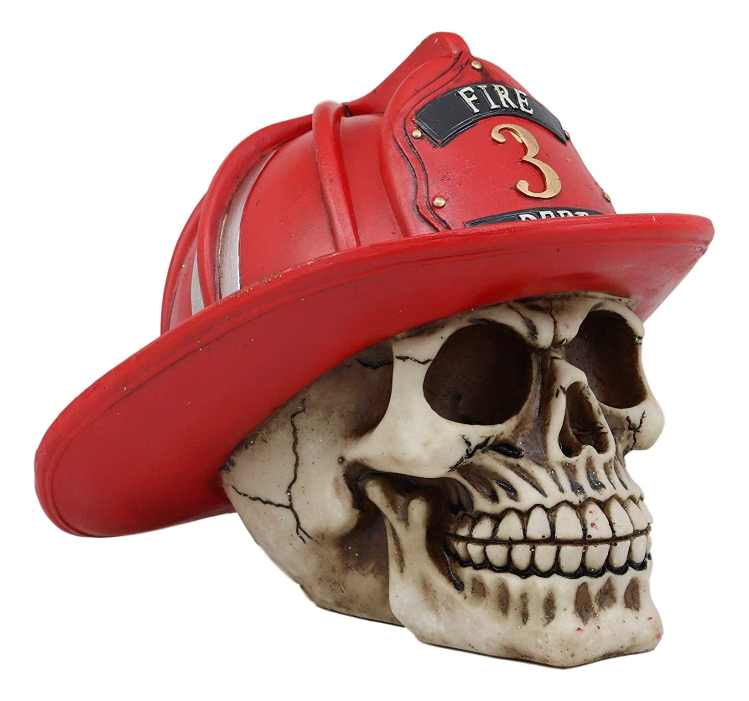 Fire Department Hat Helmet Figurine 