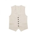 thumbnail image 1 of mfyjkho Camisetas Sin Mangas De Talla Grande, Camiseta Sin Mangas De Lino Con Cuello En V Para Mujer, Primavera Y Verano Tops Bohemios Para Mujer M, 1 of 3
