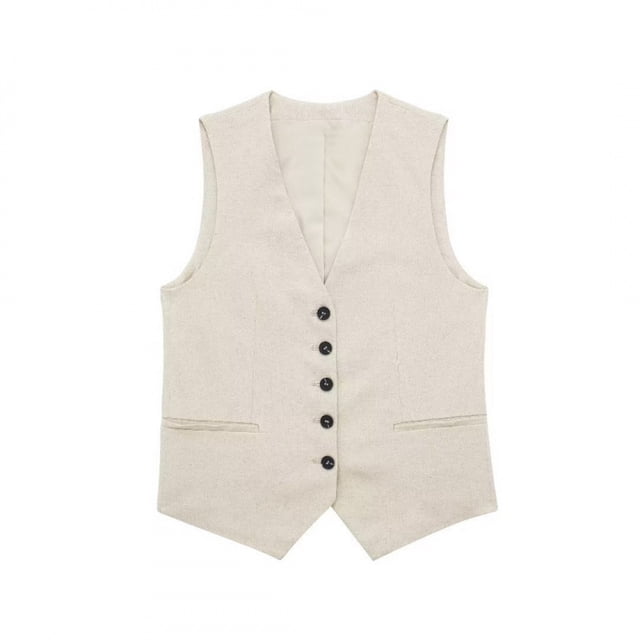 mfyjkho Camisetas Sin Mangas De Talla Grande, Camiseta Sin Mangas De Lino Con Cuello En V Para Mujer, Primavera Y Verano Tops Bohemios Para Mujer M