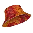 thumbnail image 2 of Kdxio Reflective Bucket Hat - Autumn Leaf Print Bucket Hat for Men,Women, 2 of 9