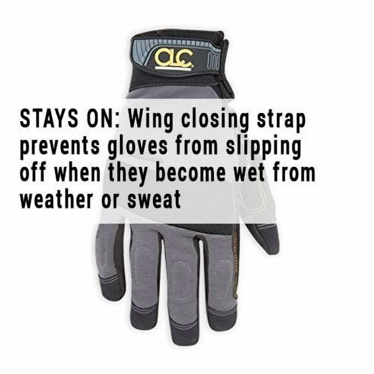 Custom Leathercraft Handyman Flex Grip Work Gloves – XX Large With Clarino Leather Palms