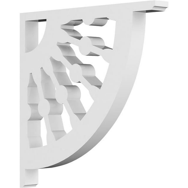 Ekena Millwork BKTP01X06X06CW Support de Roue de Wagon Classique - 0,62 x 6 x 6 Po.