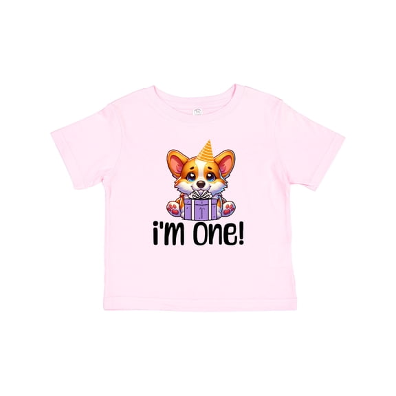 Inktastic Babys 1st Birthday Corgi Cute Girls Baby T-Shirt