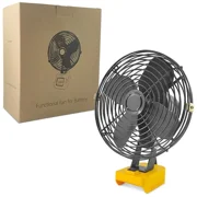 Cordless Jobsite Fan For Dewalt 20V MAX Li-Ion Battery For Camping Workshop