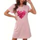 thumbnail image 1 of Camisón corto de mujer, vestido de largo medio con estampado de moda, camisón corto extragrande de mujer, camisón de manga corta con estampado de pecho a la moda, camisón de mujer, 1 of 6