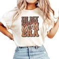 thumbnail image 2 of In My Football Mom Era Trendy T-Shirt Ivory Shirt Adult Medium, 2 of 4