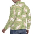 thumbnail image 6 of Xecao Cute Rabbit And Flower Pattern Men's Adult Pullover Hoodie,Hooded Sweatshirt-4X-Large, 6 of 7