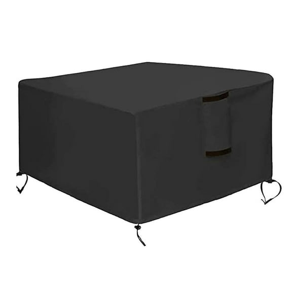 Fire Pit Cover Waterproof Firepit Square Cover Windproof Ripstop Firepit Table Outdoor Fireplace Cover