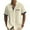 Khaki, variant on KyCheLot Beach Shirts for Men Cotton Linen Collared Button down Short Sleeve Shirt Casual Travel Shirt