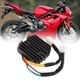 thumbnail image 4 of 12V Voltage Regulator, Direct Replacement Heat Dissipation Regulator Rectifier Aluminum Alloy Long Durability T1304040  for Motorcycle , 4 of 7