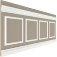 thumbnail image 5 of Ekena millwork 94 1/2"L (Adjustable 40"H to 44"H) Ashford Square Panel Traditional Wainscot Paneling Kit, 5 of 10