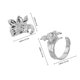 thumbnail image 2 of unbranded Anillo Abierto Con Floral En Ajustable Para Mujer Con Y Moderno, 2 of 8