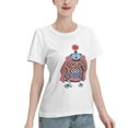 thumbnail image 2 of T-Shirt Basique à Manches Courtes pour Femmes une Pièce Jinping, 2 of 6